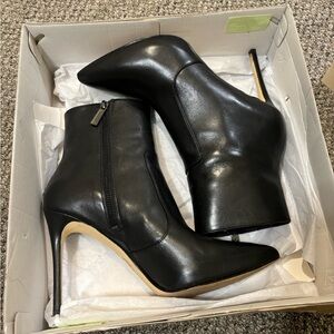 Michael Kors Stiletto Bootie Black Leather